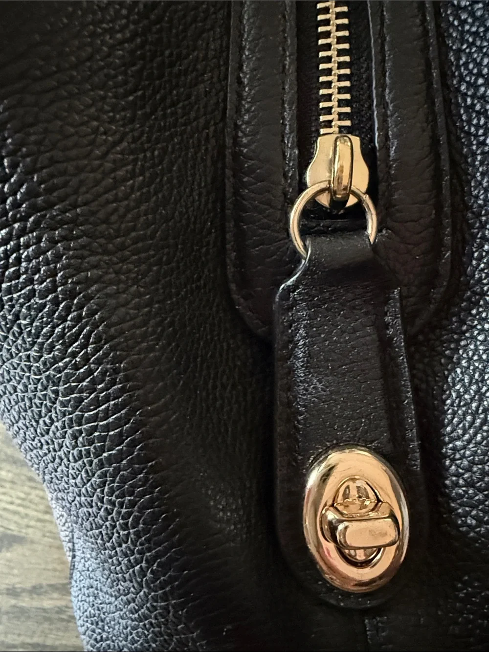 Coach Black Patchwork Leather & Suede Shoulder Bag